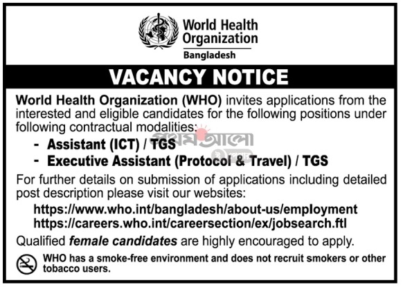World Health Organization WHO Job Circular 2022