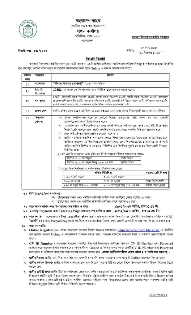 Agrani Bank Job Circular 2024